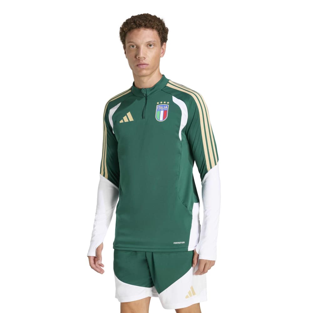Adidas Italië Trainingstrui 1/4-Zip 2026-2028 Groen