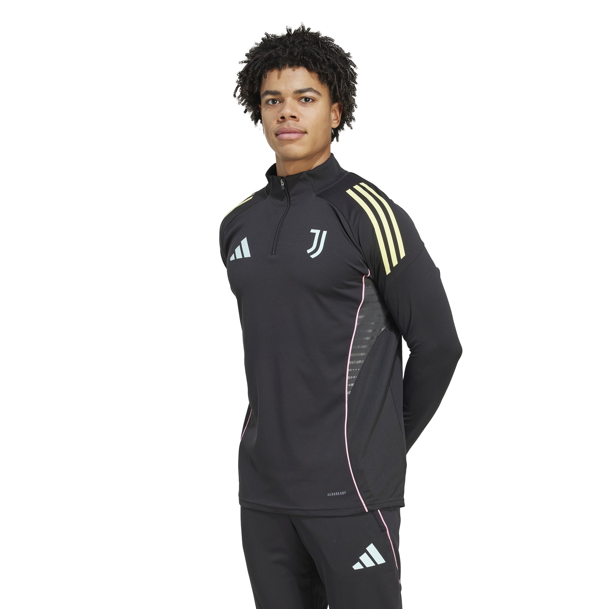 Adidas Juventus Trainingstrui 1/4-Zip 2025-2026 Zwart