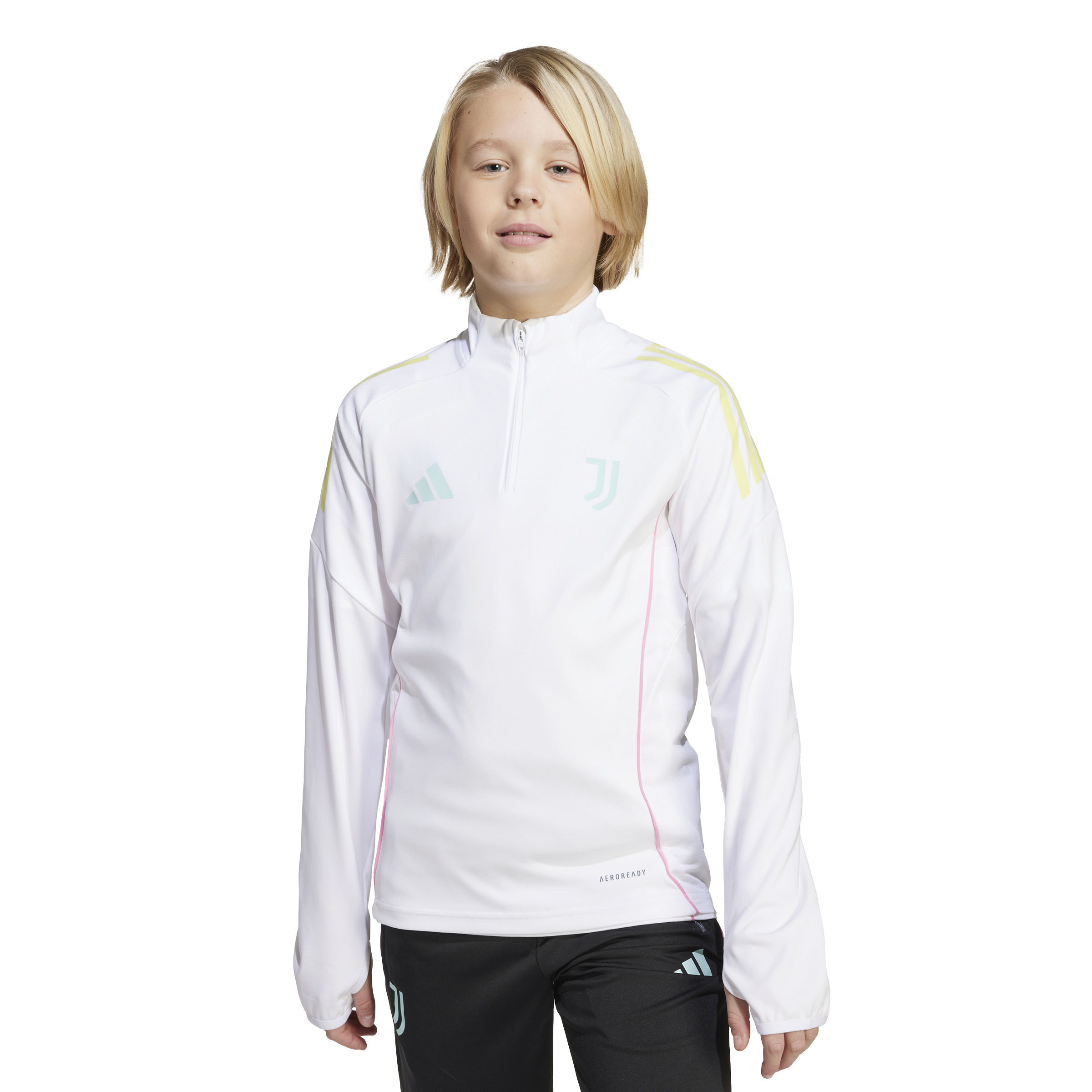Adidas Juventus Trainingstrui 1/4-Zip 2025-2026 Kids Wit