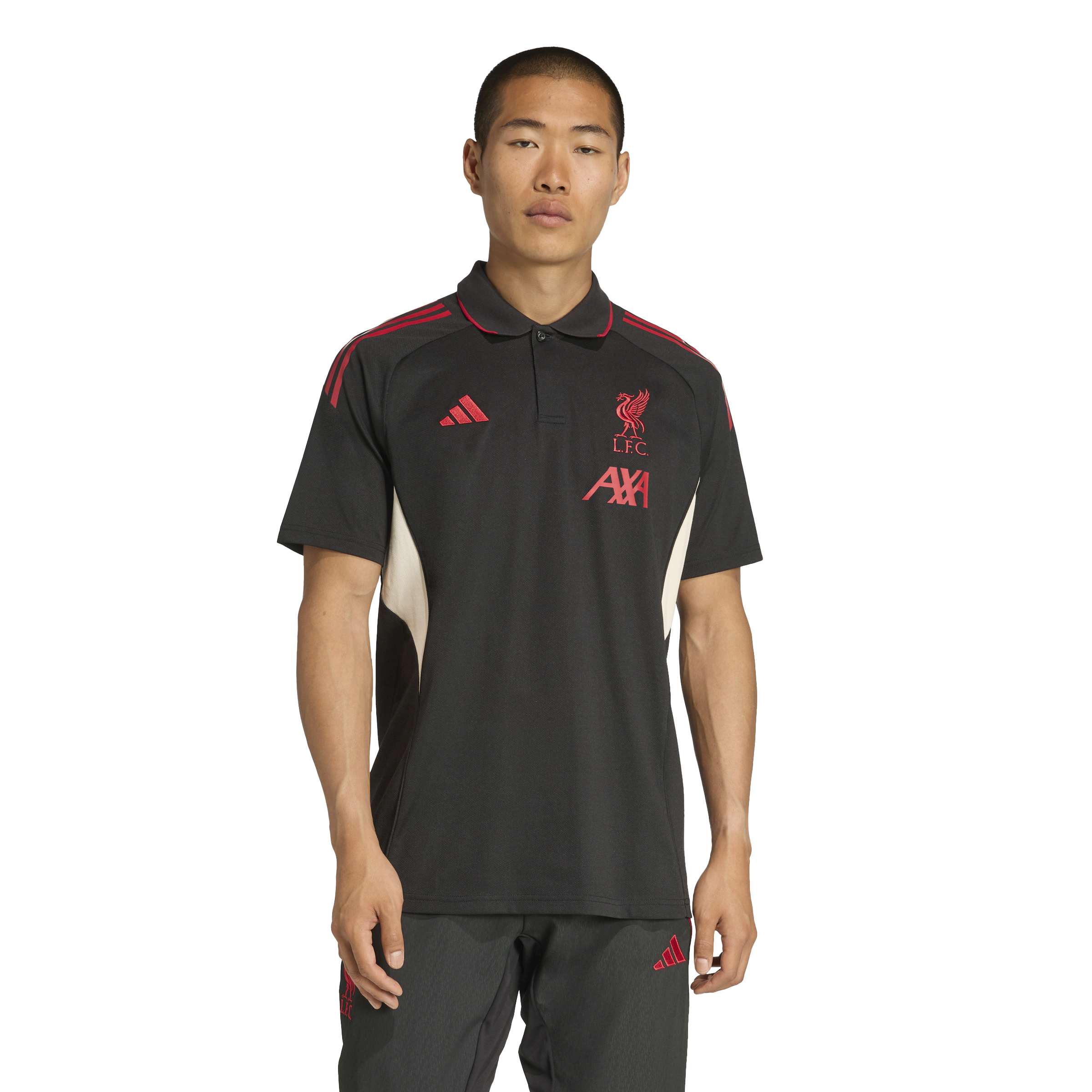 Adidas Liverpool Polo 2025-2026 Zwart Rood Wit
