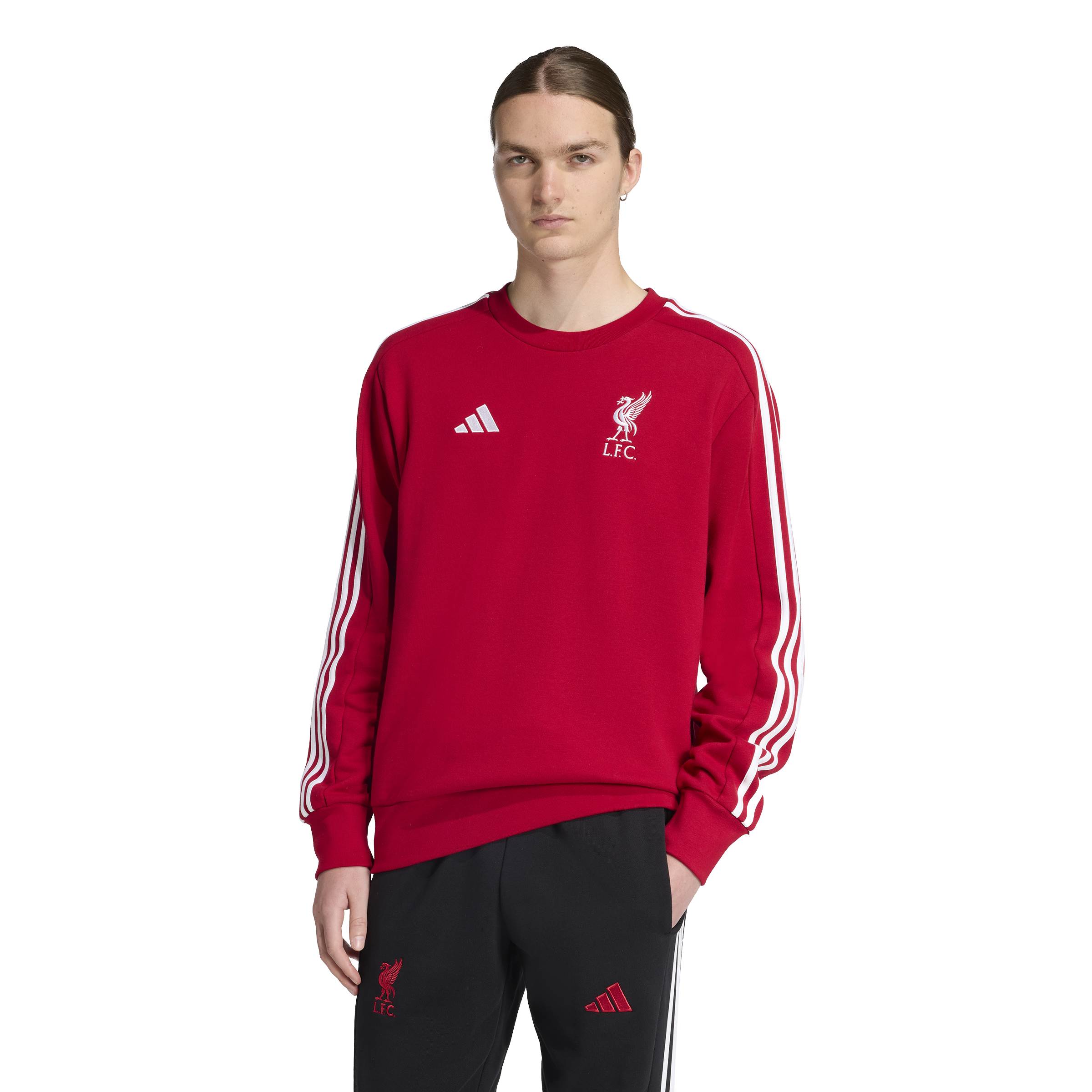 Adidas Liverpool DNA Crew Sweater Rood Wit
