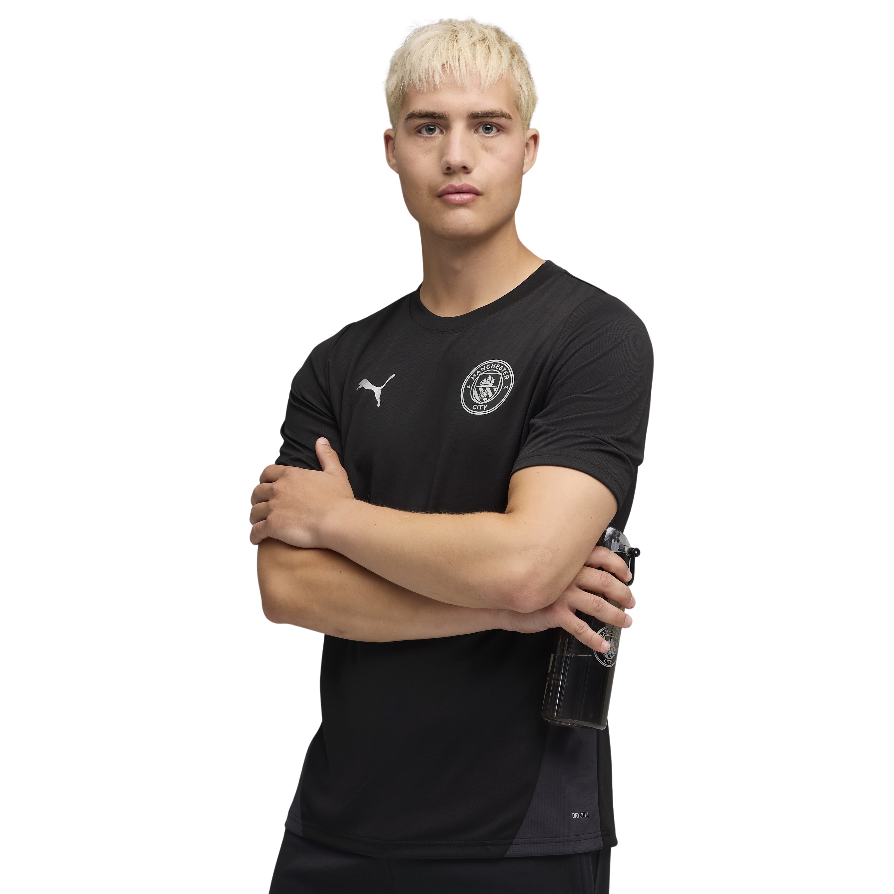 PUMA Manchester City Trainingsshirt 2025-2026 Zwart Wit