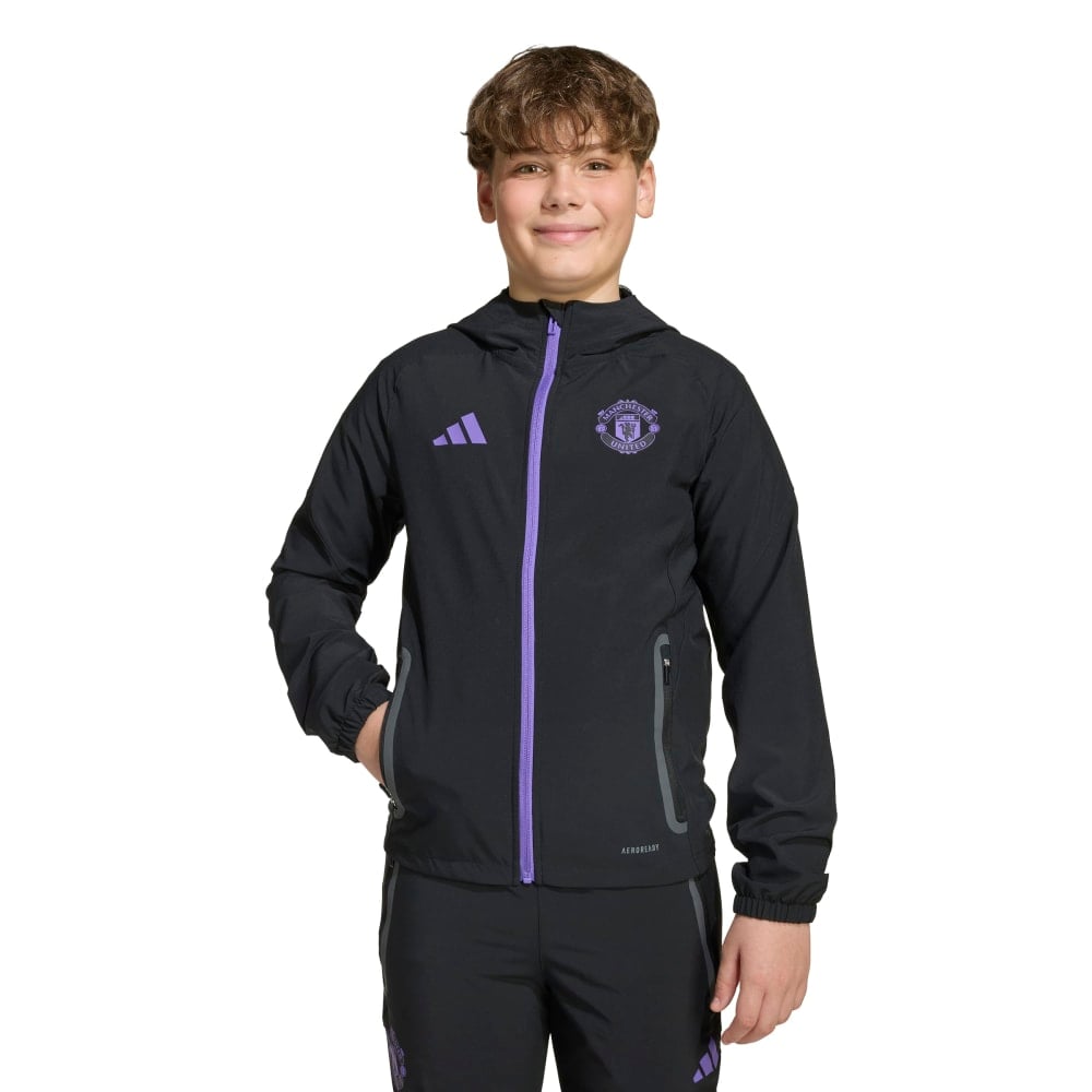 Adidas Manchester United Vis Tech Vest Kids Zwart Paars