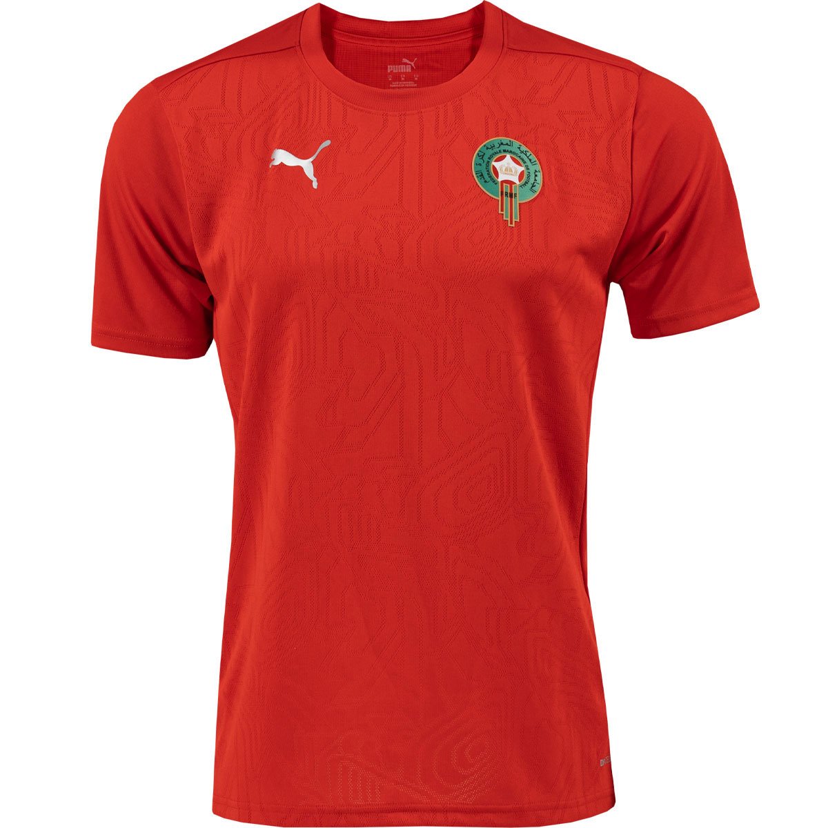 PUMA Marokko Trainingsshirt 2024-2026 Rood Zilver