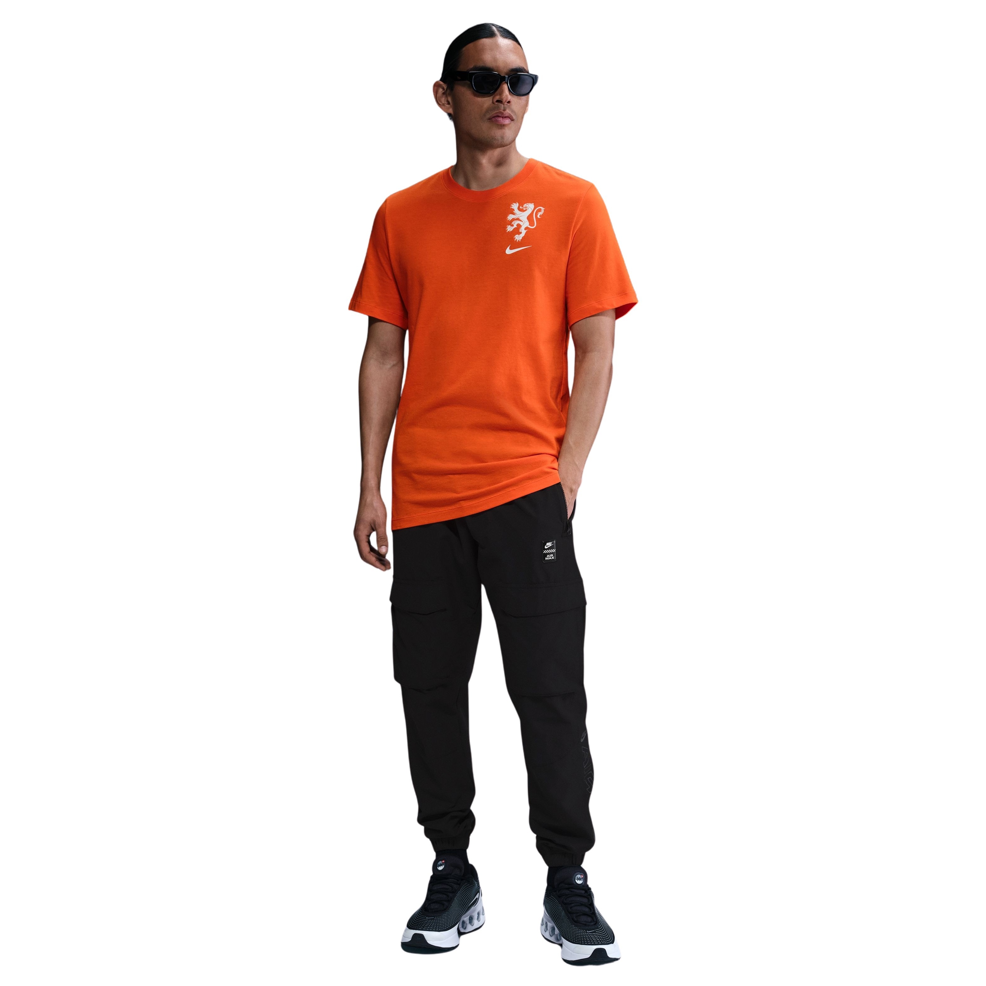 Nike Nederland Logo T-Shirt OranjeLeeuwinnen 2025-2027 Heren Oranje