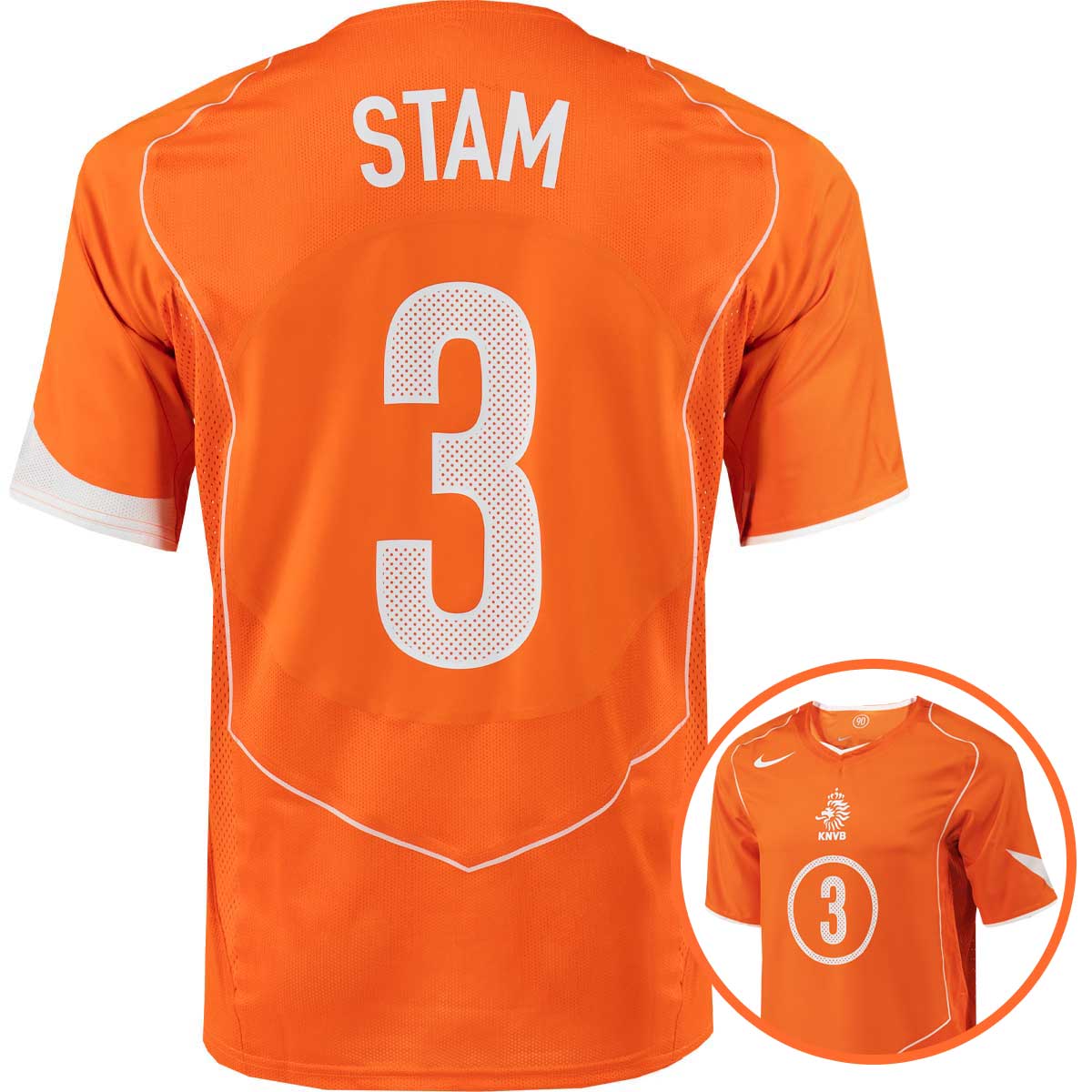 Nike Nederland Total 90 Stam 3 Thuisshirt 2004 Reissue
