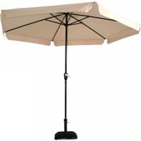 express Stokparasol Gemini 300 cm met volan ecru