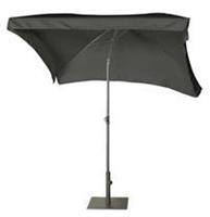 Platinum parasol Aruba 200x130 volant - zwart