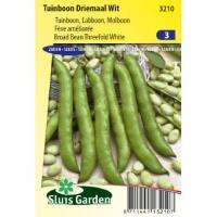 Tuinboon zaden - Driemaal Wit