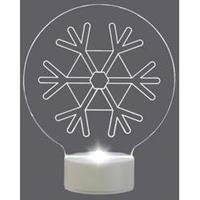 Polarlite LED-kerstdecoratie Sneeuwvlok LBA-51-008 LED Transparant