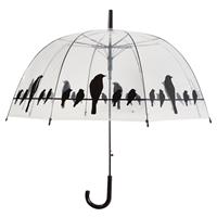 Esschertdesign Paraplu transparant vogels op draad