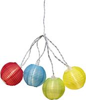 Konstsmide Decoratie lichtsnoer lantaarns met 20 kunststof ronde lampions, 4160-502