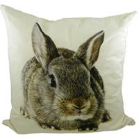 mars&more Kissen - Braunes Kaninchen Hase ca 50 x 50 cm Zierkissen