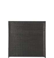 Plus Danmark Schutting wicker Trend recht zwart (115 x 110 cm)