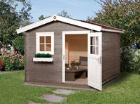 WEKA Gartenhaus Premium28 300x280, ohne Imprägnierung, Ausführung:Vordach 20 cm