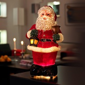 Konstsmide Vriendelijke kerstman in draadlook, 41,5cm