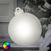 8Seasons LED-Dekoleuchte Außen Shining Christmas Ball
