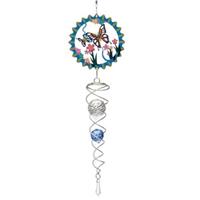 Spin Art Spinner Butterfly with crystal tail