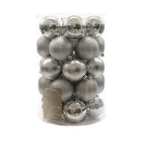 Kerstballen mix zilver 34 stuks