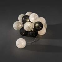 konstsmide LED cotton balls lichtsnoer monochrome 6cm