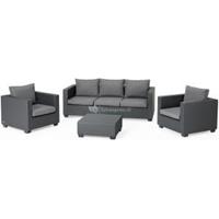 Allibert Salta loungeset 3-zitsbank - graphite