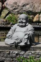 Stone-Lite Happy Buddha Gartenstatue