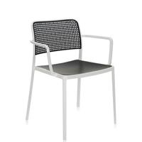 Kartell Audrey Armstoel - Wit/zwart