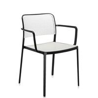 Kartell Audrey Armstoel - Zwart/wit