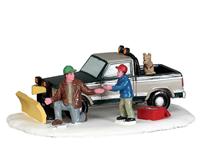 Snow plow set-up