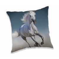 Animal Pictures Sierkussen White Horse 40 x 40 cm - Polyester