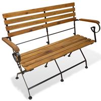 vidaXL Gartenbank Klappbar 112 cm Massivholz Akazie Braun