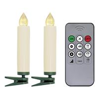 Polarlite PL-8388735 Funk-Weihnachtsbaum-Beleuchtung Kerze Innen  batteriebetrieben Anzahl Leuchtmittel 10 LED Warm-Weiß