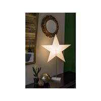 Konstsmide 1752-220 Kerstster Gloeilamp, LED Wit, Hout Standaard, Schakelaar