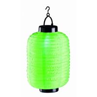 Chinese lantaarn - lampion op zonne-energie - Ø18cm x 30cm hoog  groen-Groen