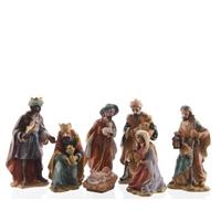 7-delige kerststal figuren beeldjes 7 cm - kerstbeeldjes