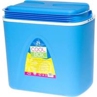 Koelbox licht-blauw 24ltr 29x39x45(dieptexbreedtexHoogte) 11uur