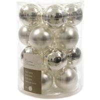 Decoris Glas Kerstballen (6cm) Box 20 Stuks Zilver