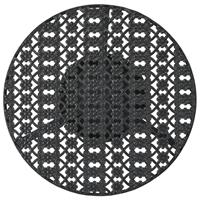 Bistrotafel vintage stijl rond 40x70 cm metaal zwart