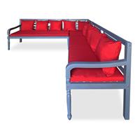 vidaXL 3-tlg. Garten-Lounge-Set Massivholz Akazie  Grau