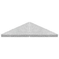 Parasolvoetplaat driehoekig 15 kg graniet grijs