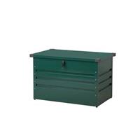 Beliani - Outdoor Kissenbox Auflagenbox aus Metall grün Gartentruhe Cebrosa