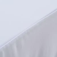 vidaXL 2 Stück Stretch-Tischdecken mit Rand  Weiß