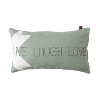 OVERSEAS Kussen Live Laugh Love Ice 30 x 50 cm