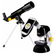 nationalgeographic Teleskop + Mikroskop Set Linsen-Teleskop Azimutal Achromatisch, Vergrößerung 1