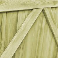 vidaXL Poorten 2 st 300x100 cm geïmpregneerd grenenhout