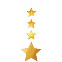 Hangslinger gouden sterren 130 cm