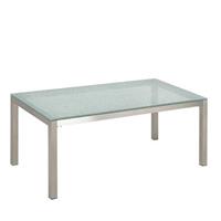 Beliani GROSSETO Tuintafel Transparant Veiligheidsglas