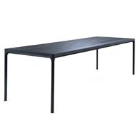 Houe Four tuintafel 270x90 zwart