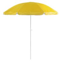 Gele strand parasol van nylon 200 cm Geel