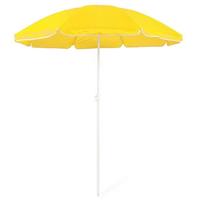Gele strand parasol van nylon 150 cm Geel